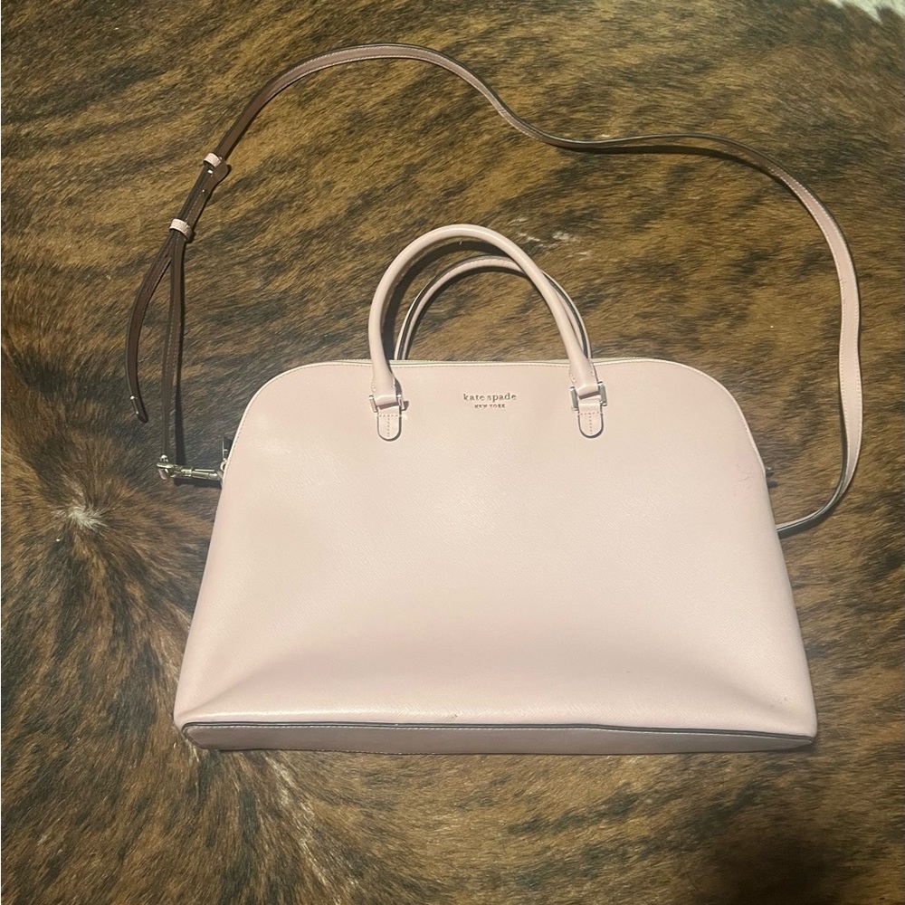 Kate Spade large satchel, can fit 15” laptop - Picture 5 of 6